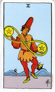 タロットの意味:Two of Pentacles